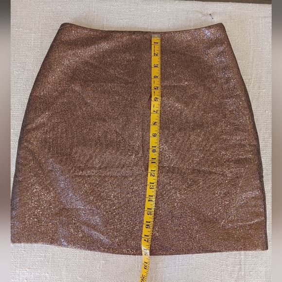 Elegant Brown Glitter Skirt - Picture 1 of 6